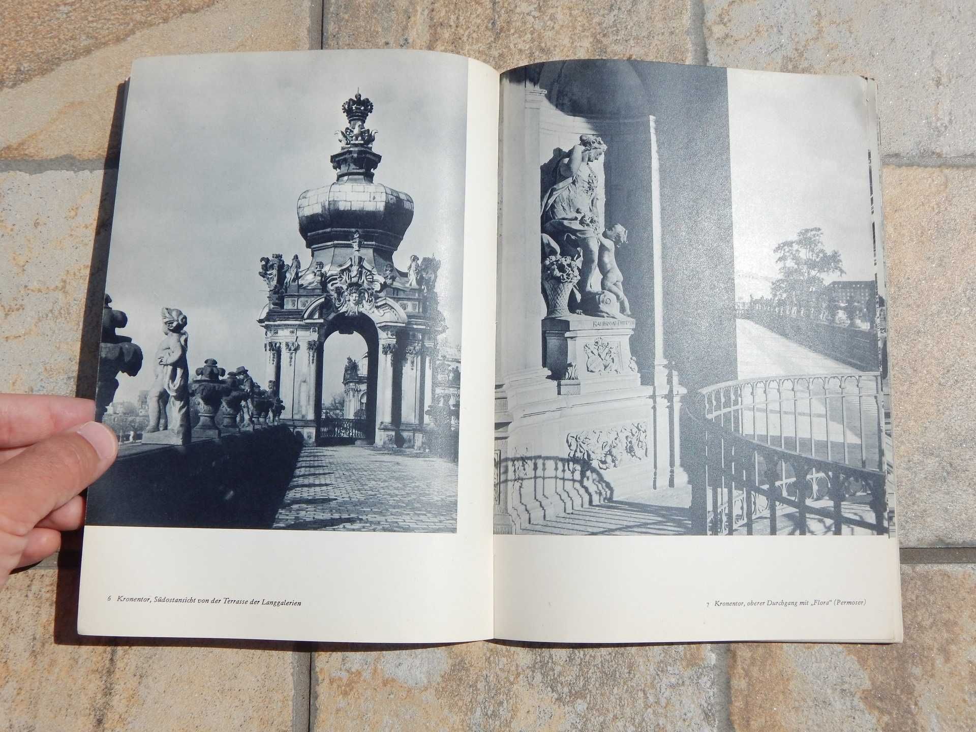 Carte prezentare Palatul Der Zwinger Dresda limba germana 1966