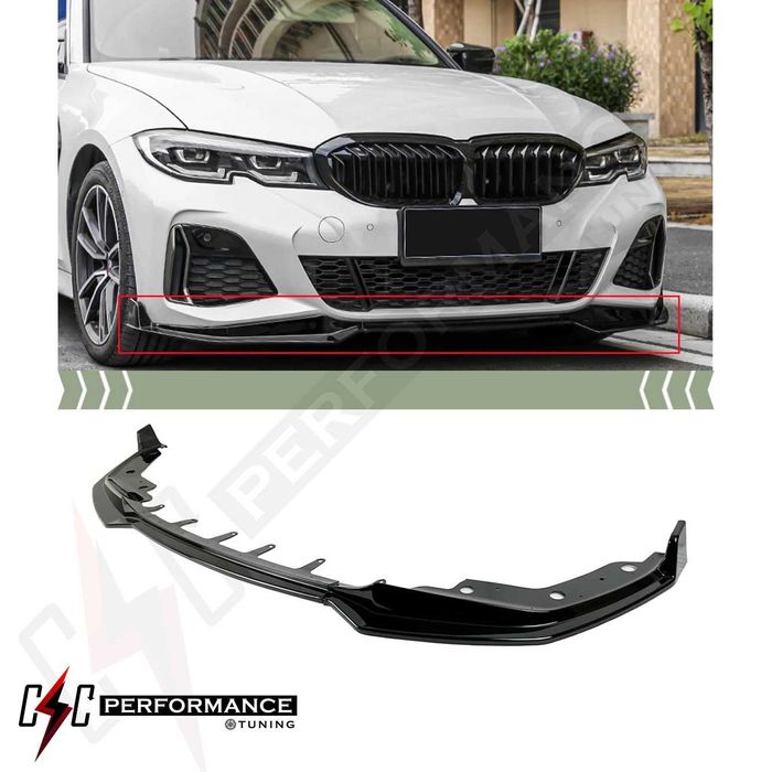 Prelungire Bară Față lip Compatibil cu BMW G20 G21 G28 Seria 3 (2018+)