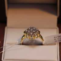 Золотое кольцо с бриллиантами AU585 / Ломбард