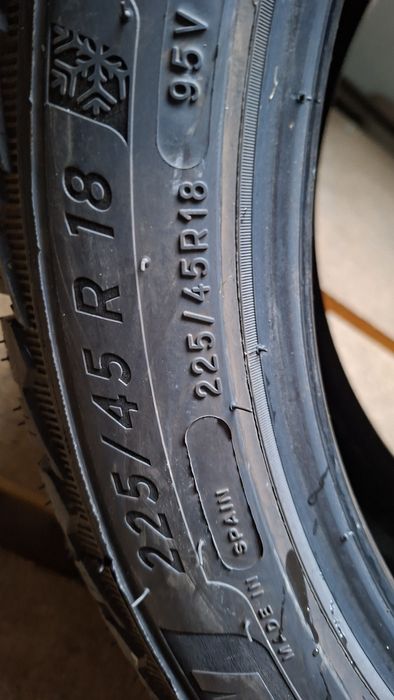 2buc 225 45 R18 Michelin iarna M+S cauciucuri anvelope ms 18