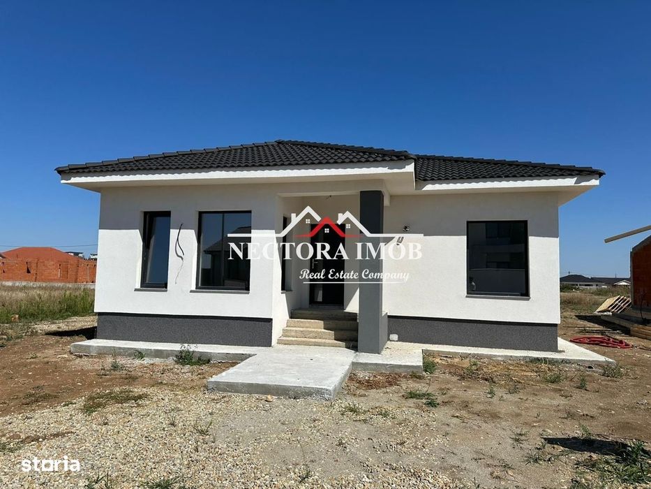 NECTORA IMOB-Casa la alb, Santandrei, 4 camere, 2 bai, 500 mp teren