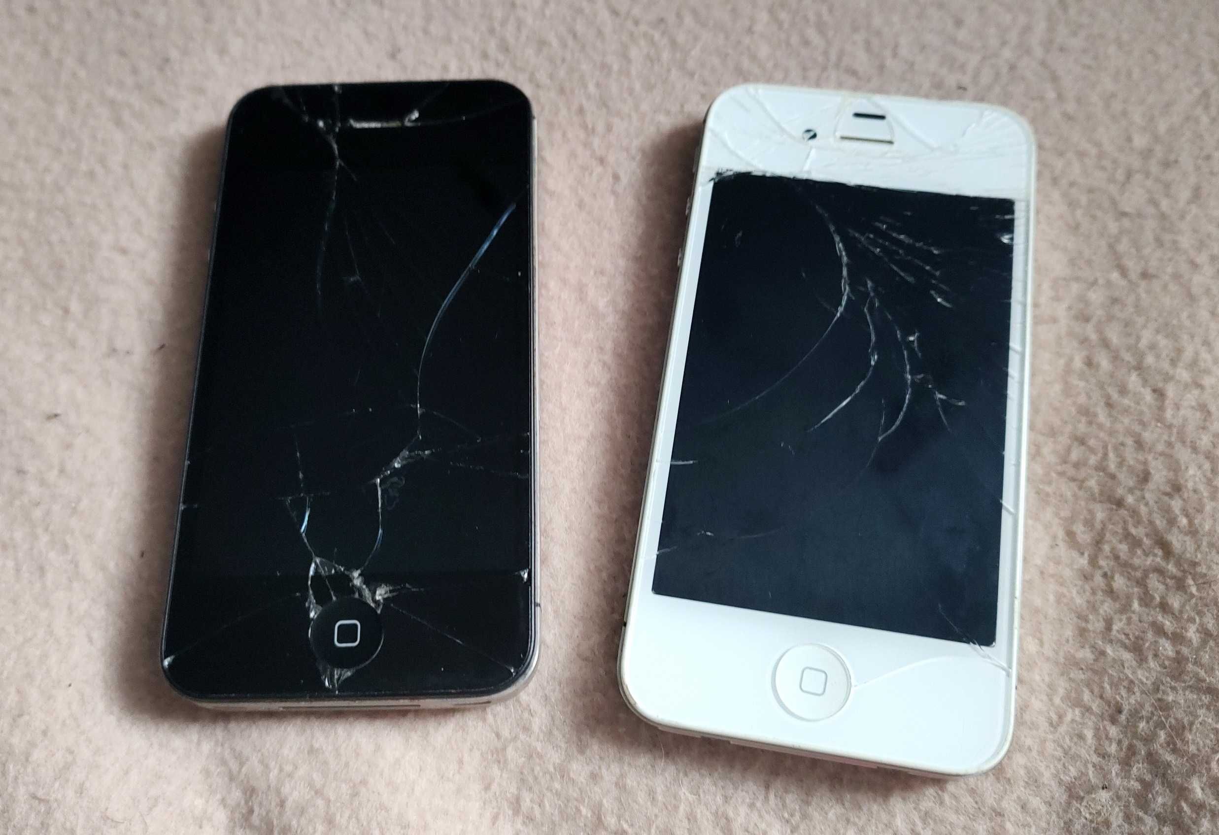 Lot de 2 iPhone 4s de 16 Gb - defecte - alb si negru