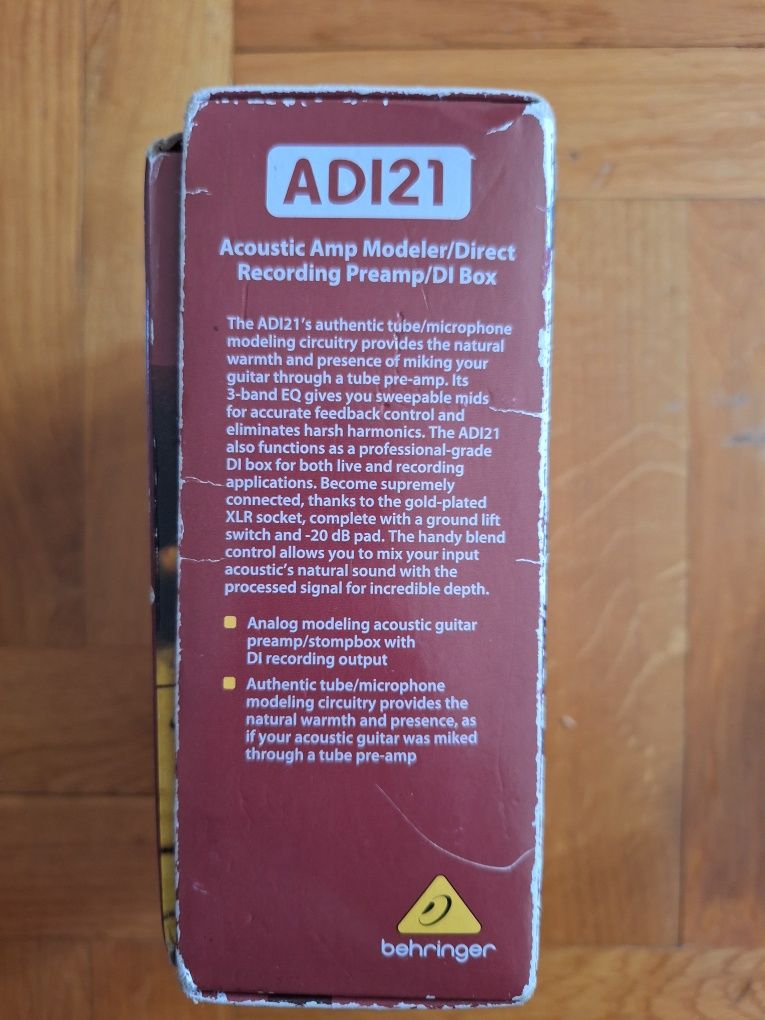 Предусилвател Behringer ADI21 - Acoustic
