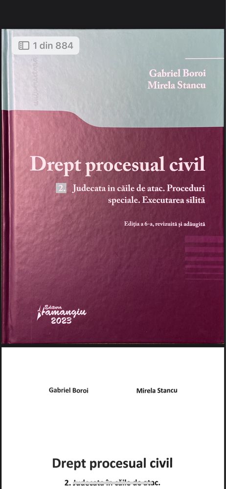 Tratat Drept procesual civil, editia 6, 2023