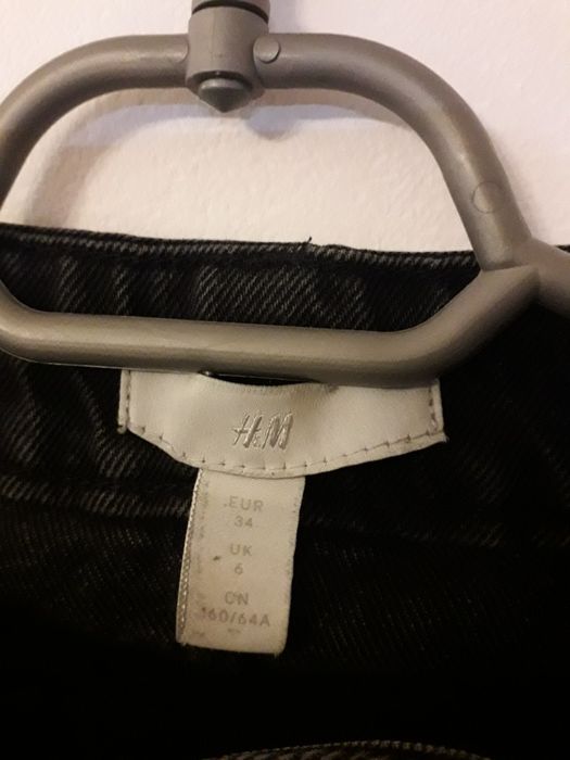 Сиви дънки с висока талия HM 34