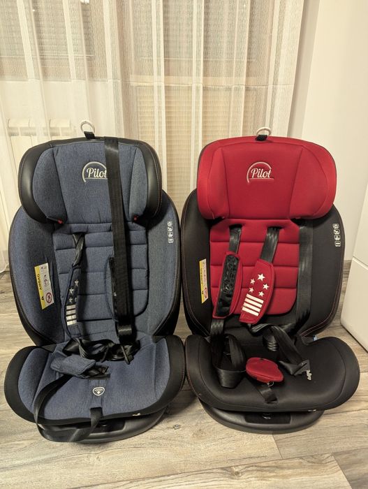 Детски столчета CANGAROO PILOT ISOFIX 360- Червен и Син