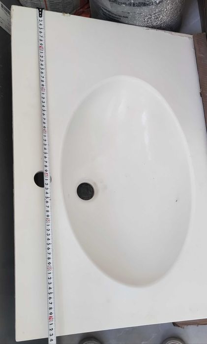 Столешница с раковиной из искусственного камня акрил