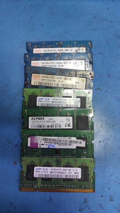 module ram laptop DDR 2 1Gb testate pret in lista