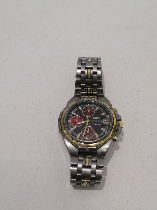 Ceas vintage chronograph Pulsar titanium