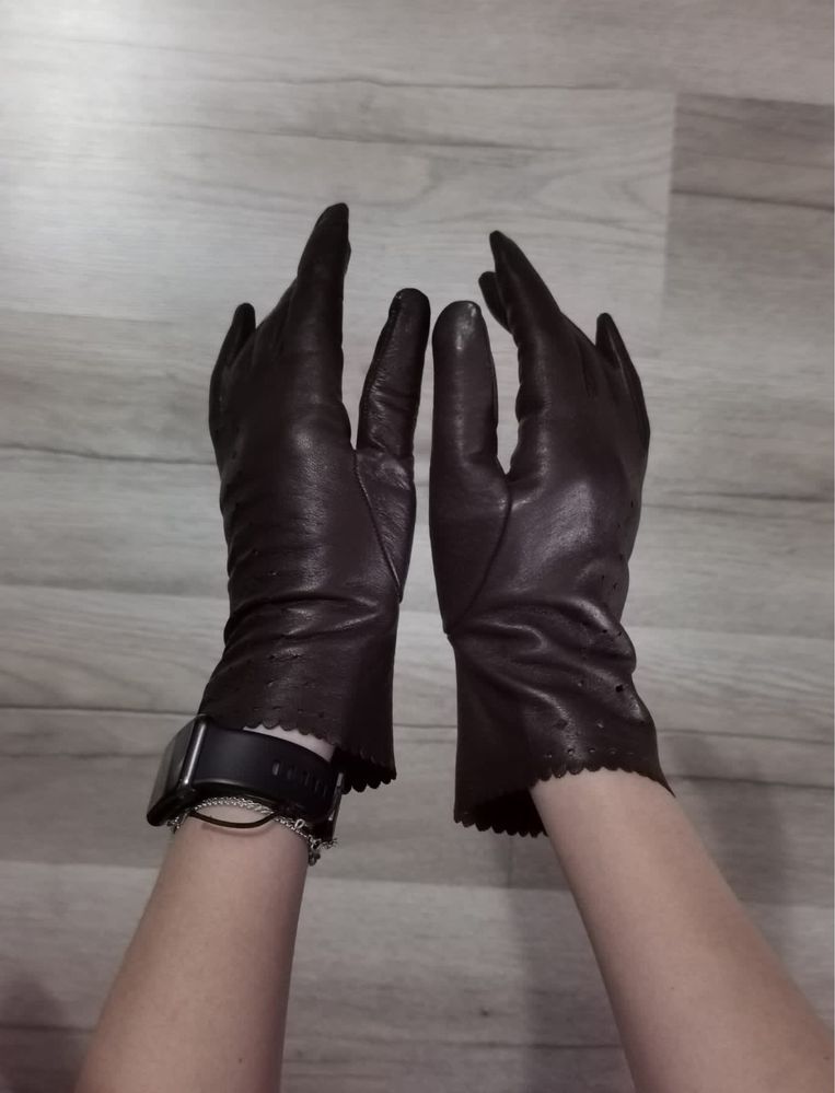 Mănuși dama din piele