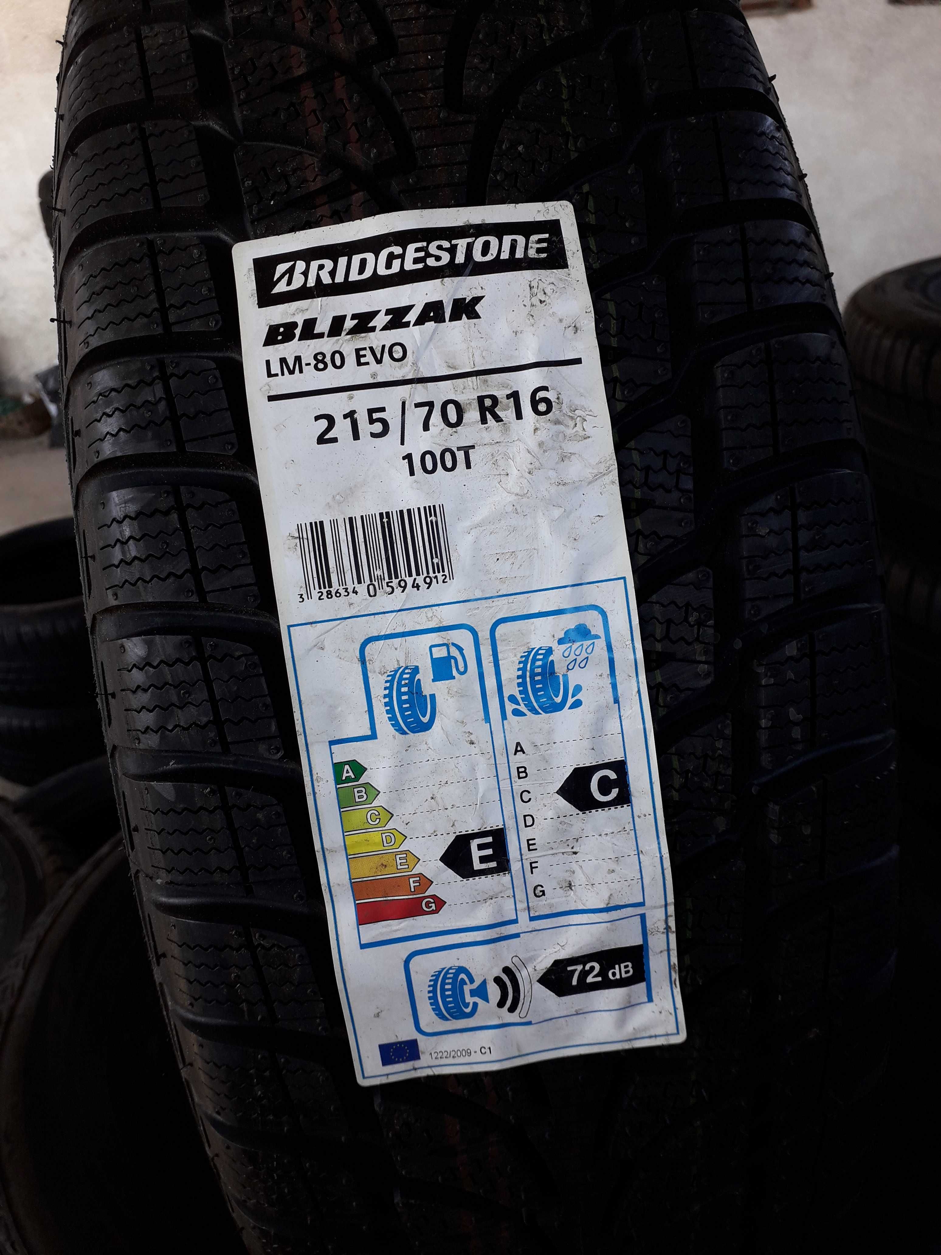 Нови зимни гуми R16 215/70 Bridgestone Blizzak LM-80 evo 100T M+S