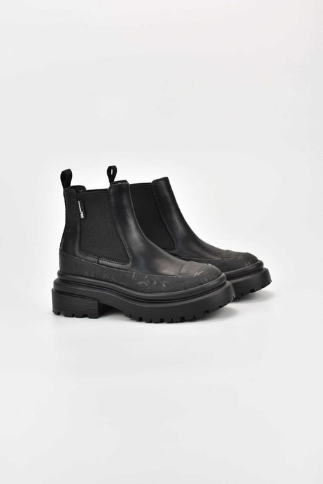 Дамски Боти Karl Lagerfeld BROOKE Mid Gore Boot 000 - Black Lthr Women