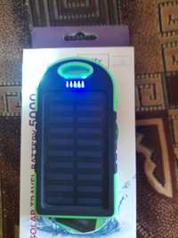 Power bank camping solar 5000 mA/h