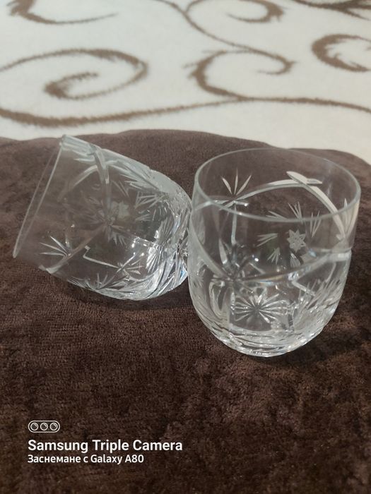 Кристални чашки за ракия