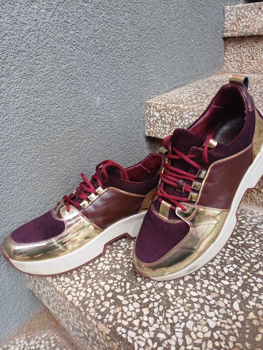 Дамски кожени сникърси