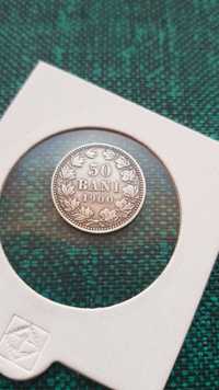 Vand moneda argint 50 bani 1900