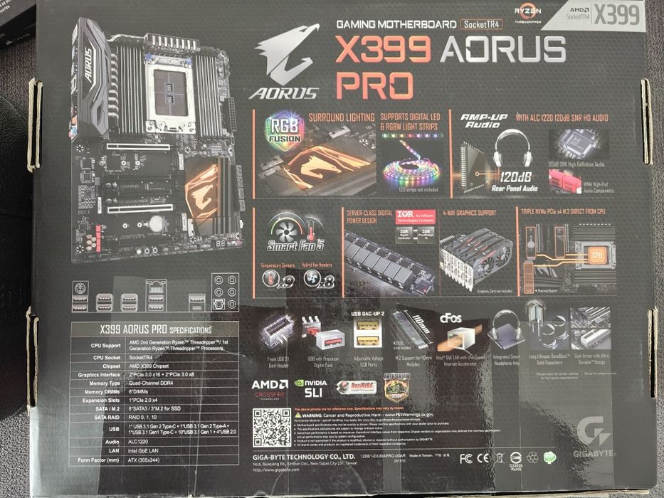AMD Threadripper 2950X+Aorus tr4 x399+ 32 GbDdr4 3600Mhz+Noctua CPU co
