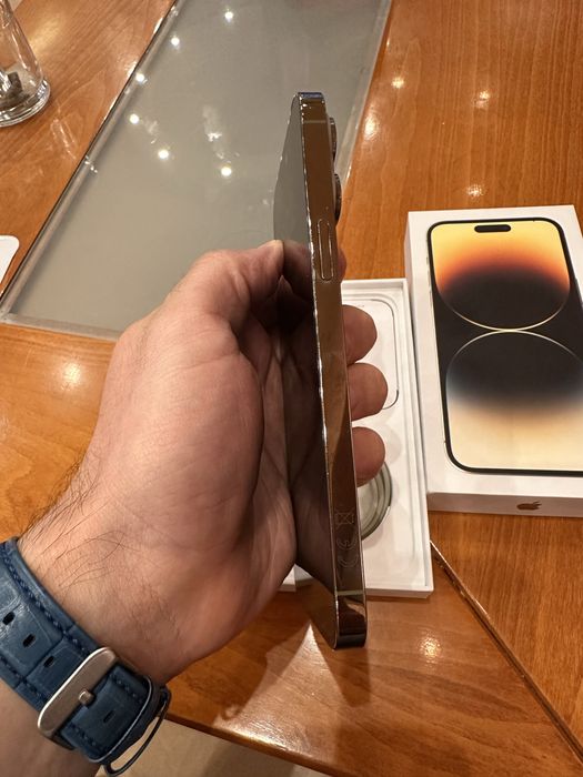 iPhone 14 Pro MAX 128GB GOLD с кутия и кабел 87% батерия