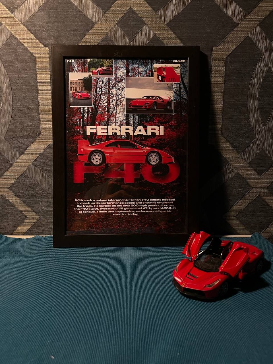 Постер Феррари F40