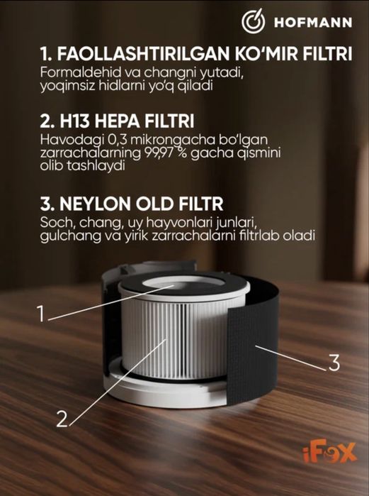 Hoffman xavo namlagich va tozalagich Fargona shaxar boyicha