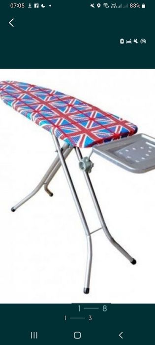 Masa călcat solidă Zilan Blu 114x38, h90cmȘi pt hainele copiilor