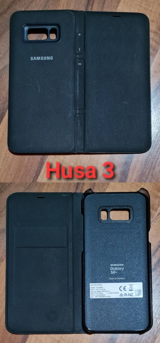 Husa SH flip smart activa originala Samsung Led View Cover S8+ S8 Plus