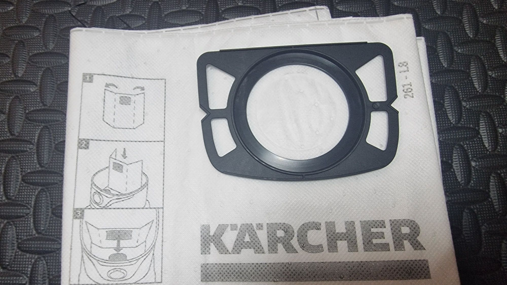 Ватени филтърни торбички KARCHER - 7 броя 261-L8 + WD2/WD3, WD 3 Batte