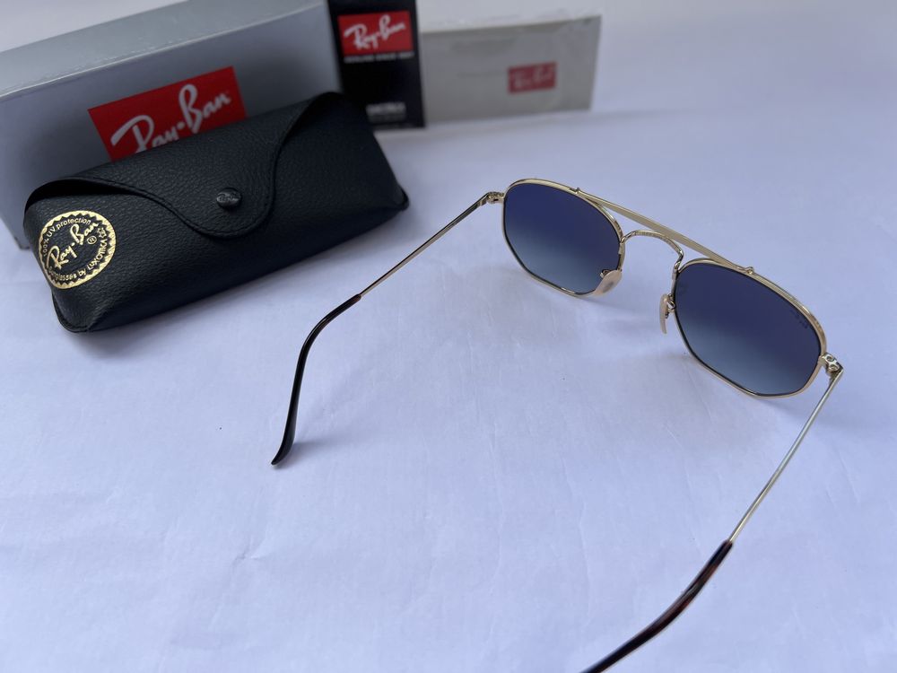 Ochelari de soare Ray Ban 3648 Marshal aurii/albastru degrade Noi