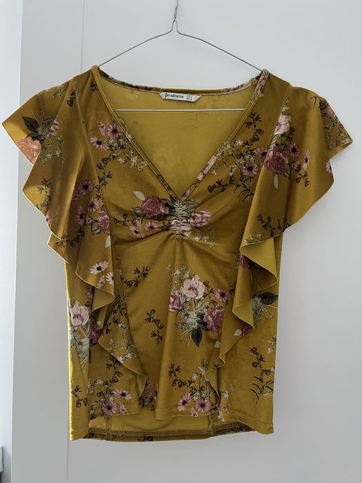 Top stradivarius catifea/ velur