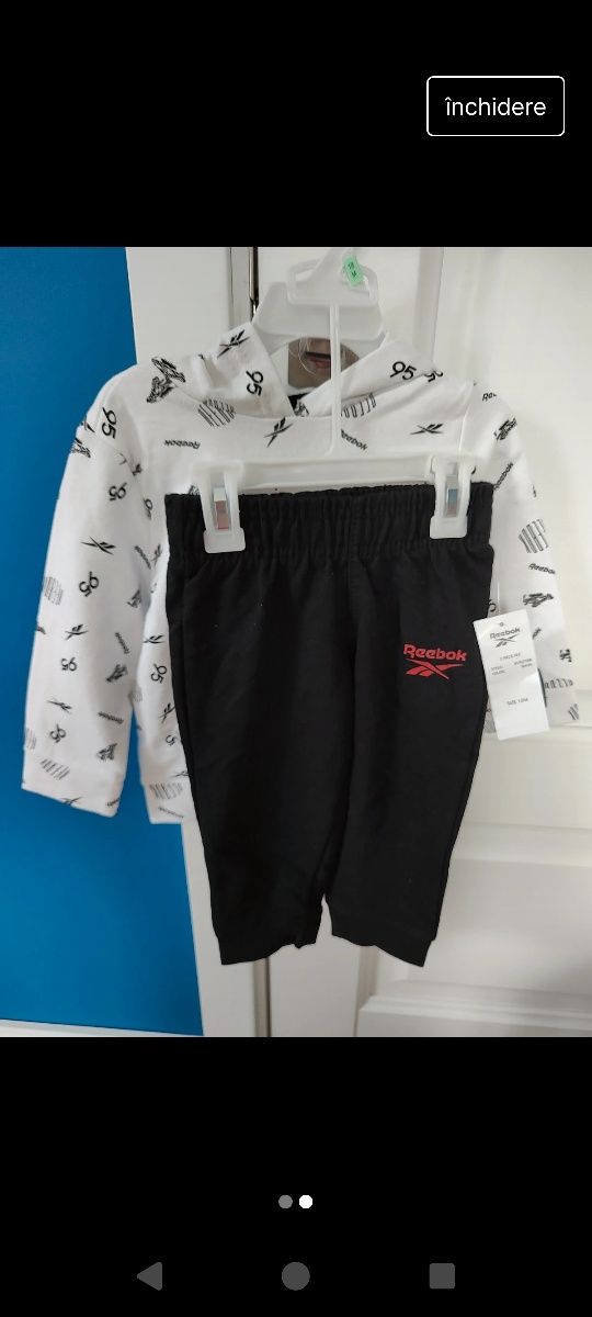 Hanorac și pantaloni Reebok copii nou cu eticheta