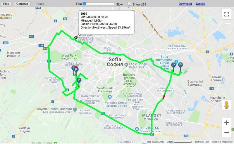 GPS за автомобили - тракер / tracker с БЕЗПЛАТНО онлайн проследяване