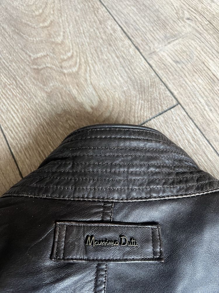 Massimo Dutti : Яке от естествена кожа размер Л / Оригинал