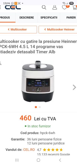Multicooker Heinner