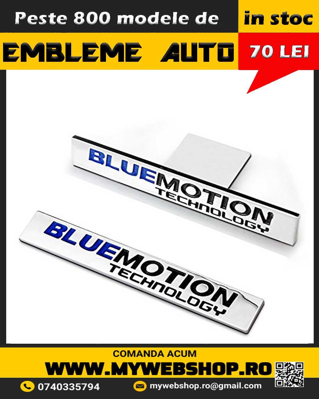 Emblema BlueMotion grila fata sau spate portbagaj
