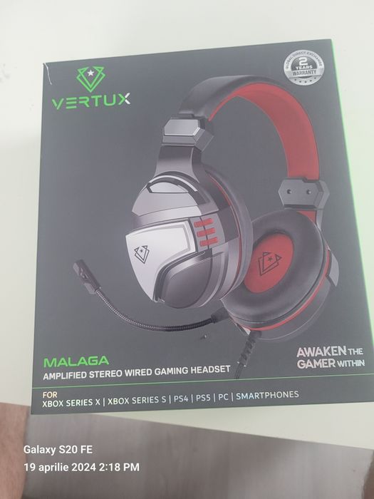 Căști  VERTUX de gaming