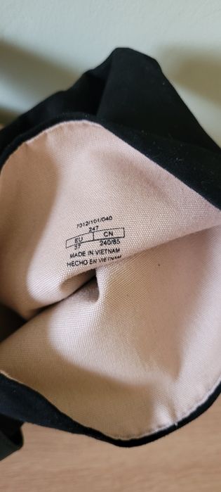 Cizme cu toc, negre, inalte, zara 37