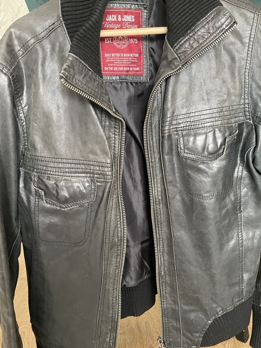 Geaca piele Jack & Jones de barbati