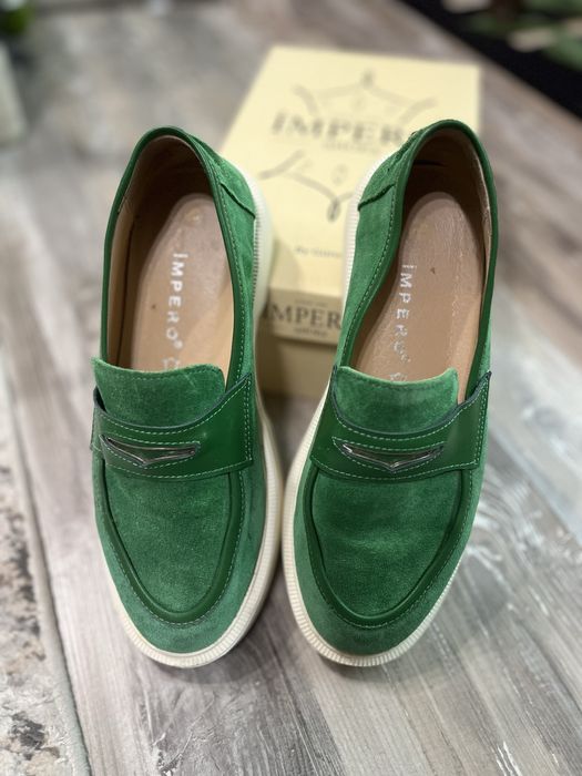 Дамски обувки естествена кожа и велур