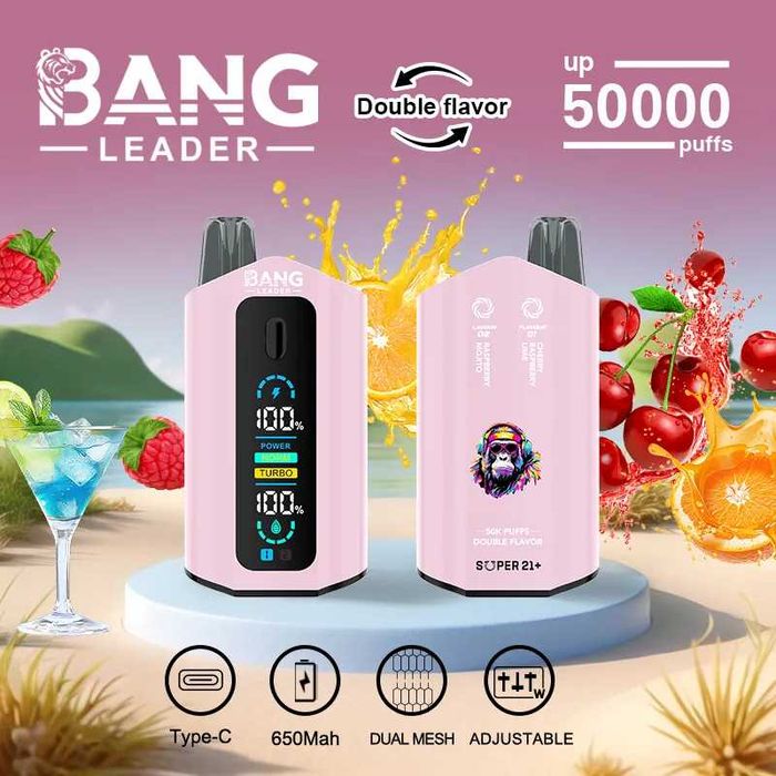 Vape Bang Leader 50000 Puffs 2 Arome Reîncărcabil Model 2025