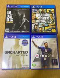 PS4 FIFA 23 GTAV TLOU Uncharted