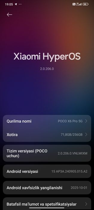 POCO X6 PRO 5G 256