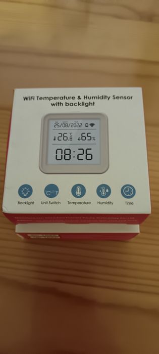 смарт термометър и влагомер с Wi-Fi /този модел е с подсветка