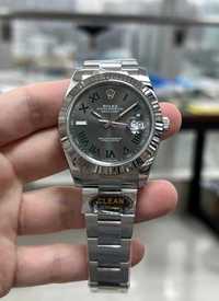 Rolex Datejust 41 Gray Wimbledon 126334 Fluted on Oyster