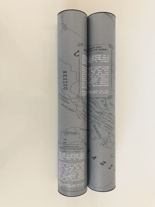 Harta lumii razuibila mare / Map / 83x60 cm și mica 42x30cm