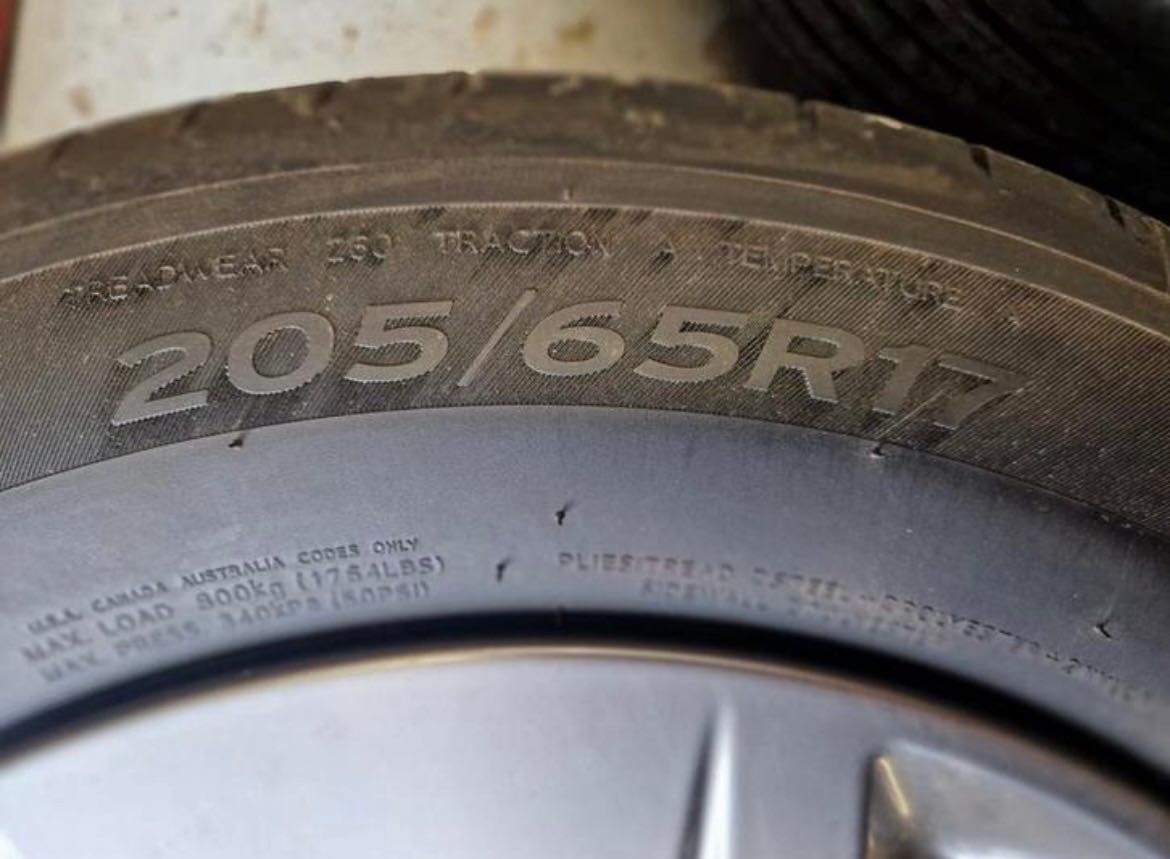 BMW 17”5x112 лети джанти с летни гуми Ханкок Дот25”  Като нови