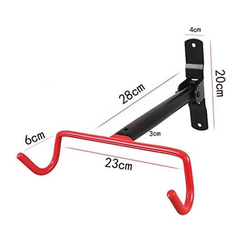Велосипедна стойка за стена, Закачане под рамка, Сгъваема, Стомана