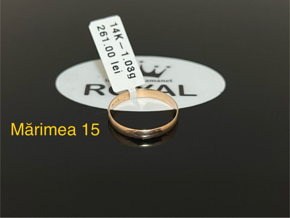 Bijuteria Royal CB : Inel stil Verigheta aur 14k 1,03gr m15