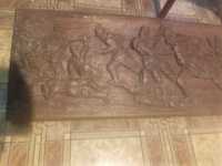 Vând plachete sculpturi în lemn: Rege Carol I