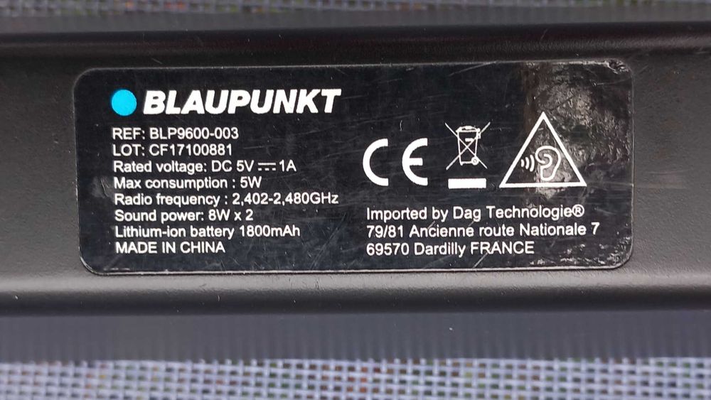 Boxa Blaupunkt Bluetooth - placuta integrate dezlipita