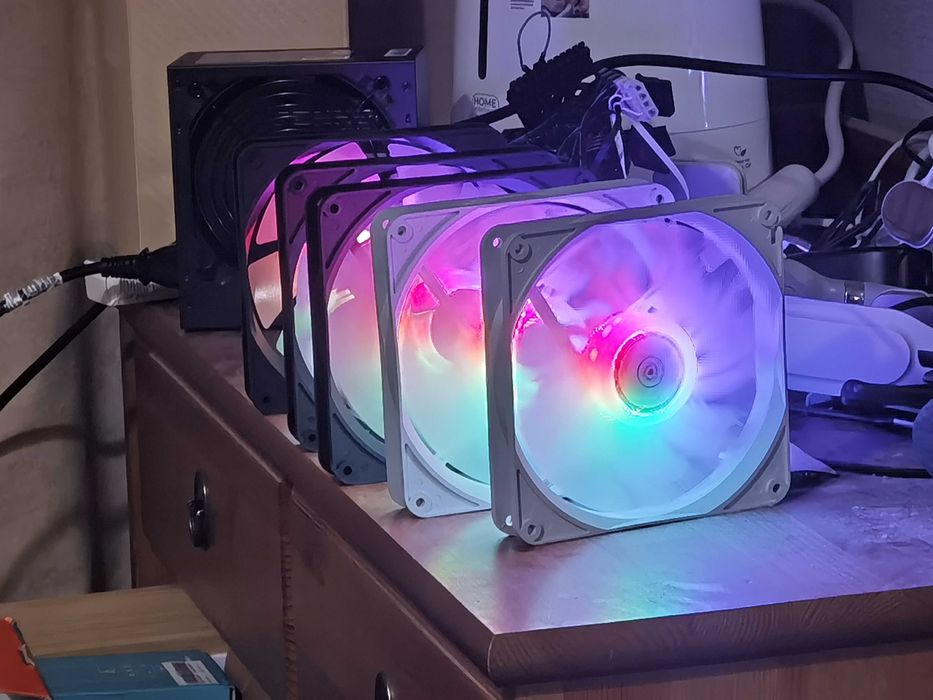 кулер корпусной вентилятор 140мм тихий с подсветкой